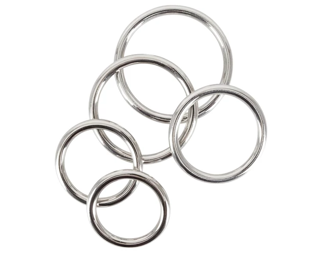 Bad Kitty - fém péniszgyűrű szett (5 részes)