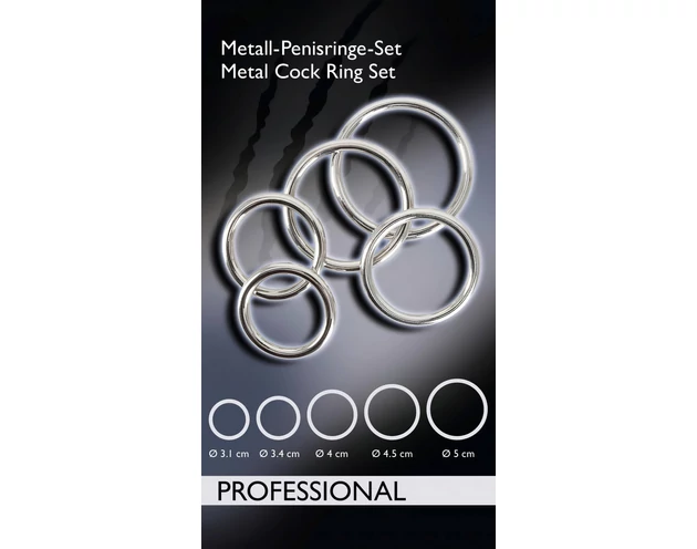 Bad Kitty - fém péniszgyűrű szett (5 részes)
