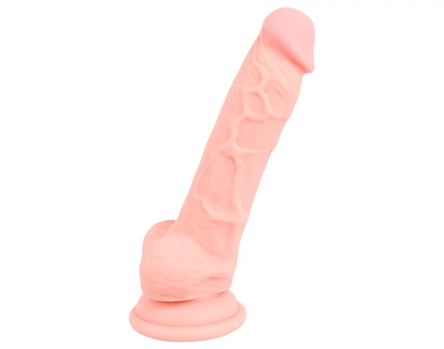 Medical - orvosi szilikon dildó (18cm) - natúr