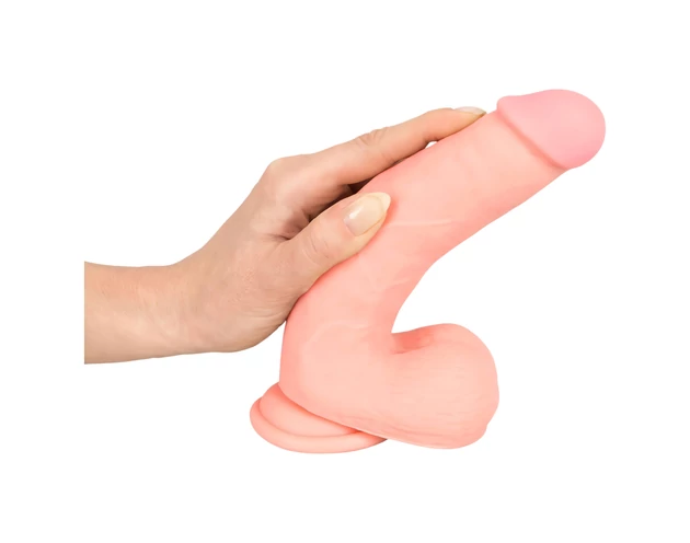 Medical - egyenes orvosi szilikon dildó (20cm) - natúr