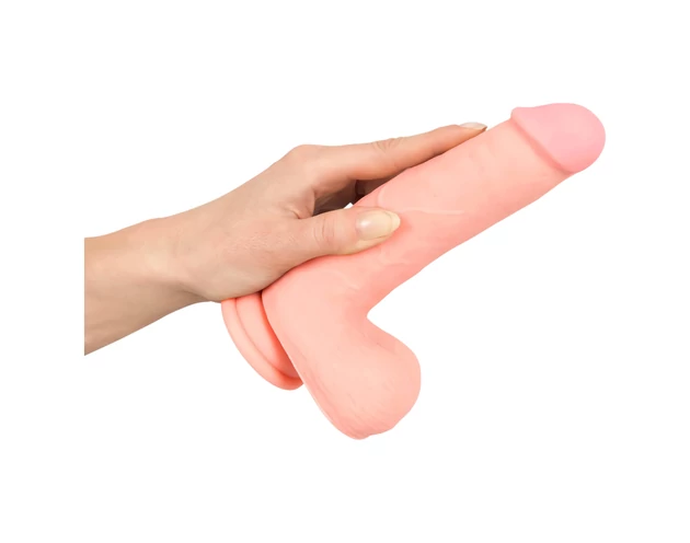 Medical - egyenes orvosi szilikon dildó (20cm) - natúr