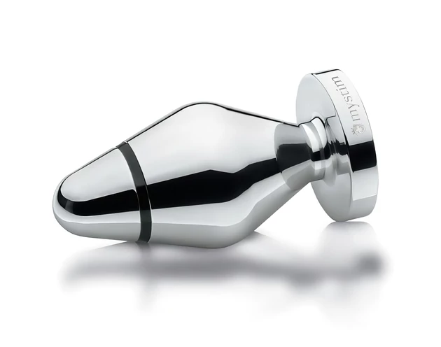 mystim Little John - elektro anál plug - ezüst (nagy)