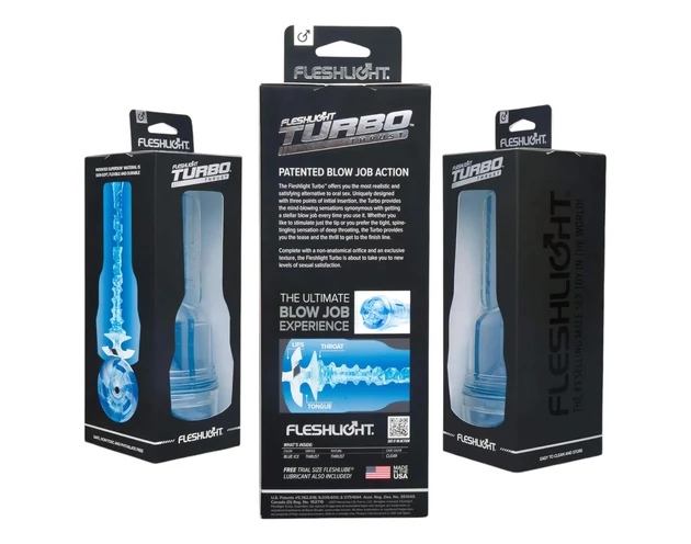 Fleshlight Turbo Thrust - szívó maszturbátor (kék)