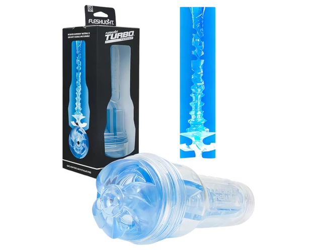 Fleshlight Turbo Thrust - szívó maszturbátor (kék)