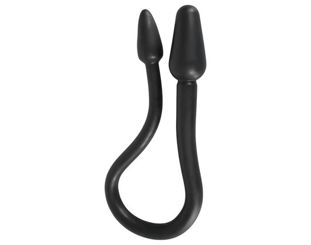 Rebel Double Plug - dupla kúp anál plug (fekete)