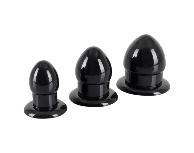 You2Toys - Stretching Plug Kit - anál plug szett - 3db (fekete)
