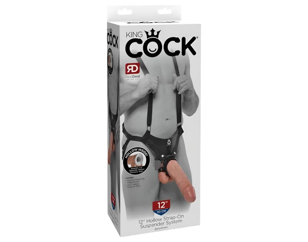 King Cock Strap-on 12 - felcsatolható dildó hámmal (30cm)