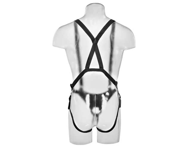 King Cock Strap-on 11 - üreges, felcsatolható dildó hámmal (28cm)