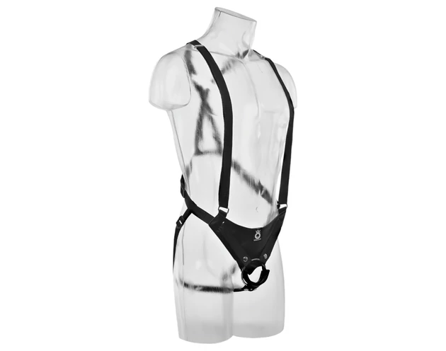 King Cock Strap-on 11 - üreges, felcsatolható dildó hámmal (28cm)