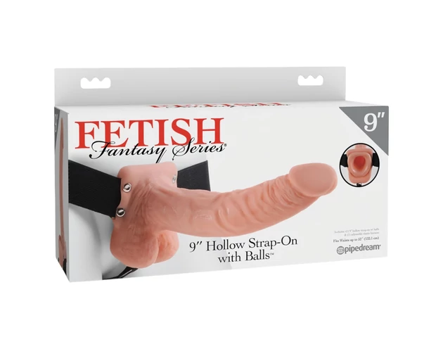 Fetish Strap-on 9 - felcsatolható dildó (natúr)