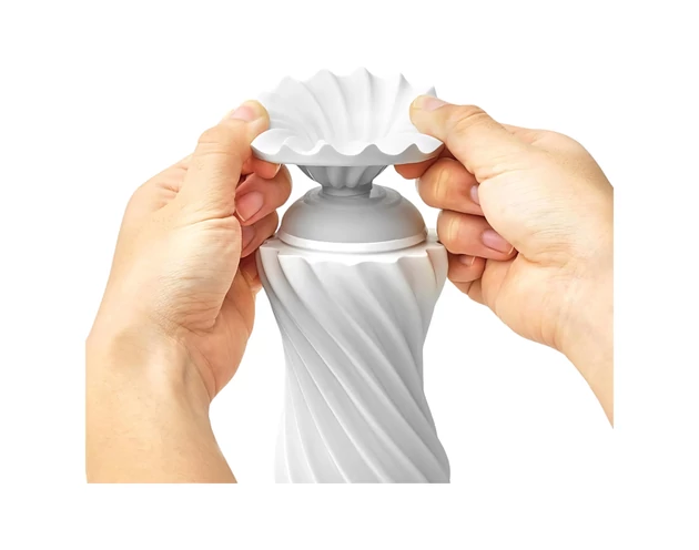 TENGA Flex - maszturbátor (fehér)