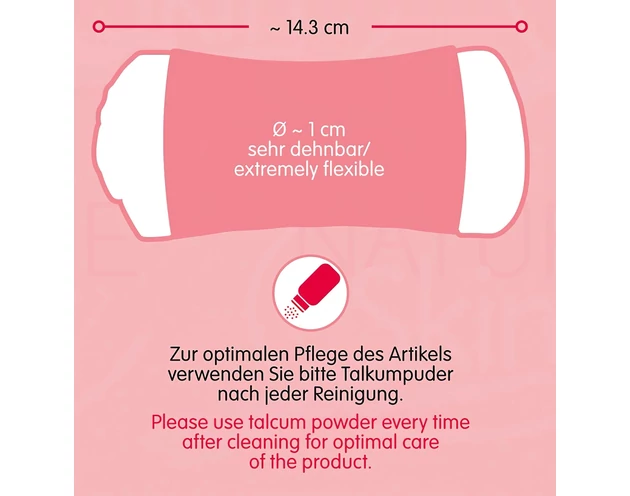 Nature Skin - punci és popsi maszturbátor (natúr-fekete)