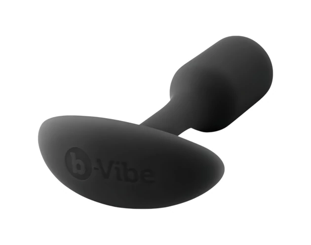 b-vibe Snug Plug 1 - anál plug belső súllyal (55g) - fekete