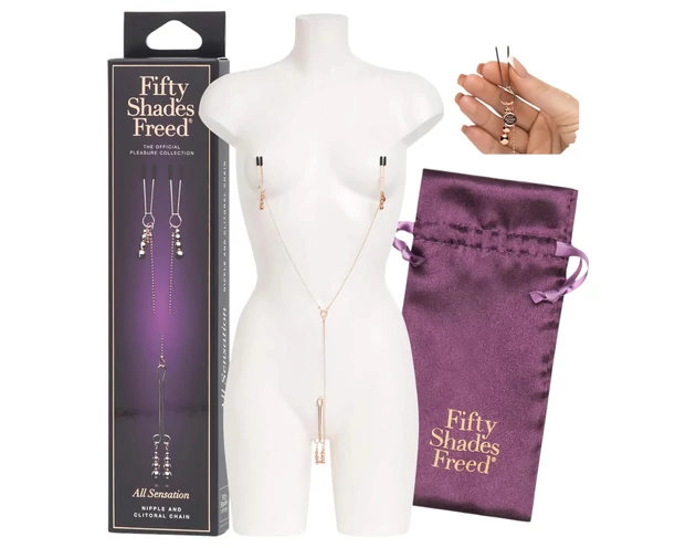 A szabadság ötven árnyalata - All Sensation mell- és szeméremcsipesz