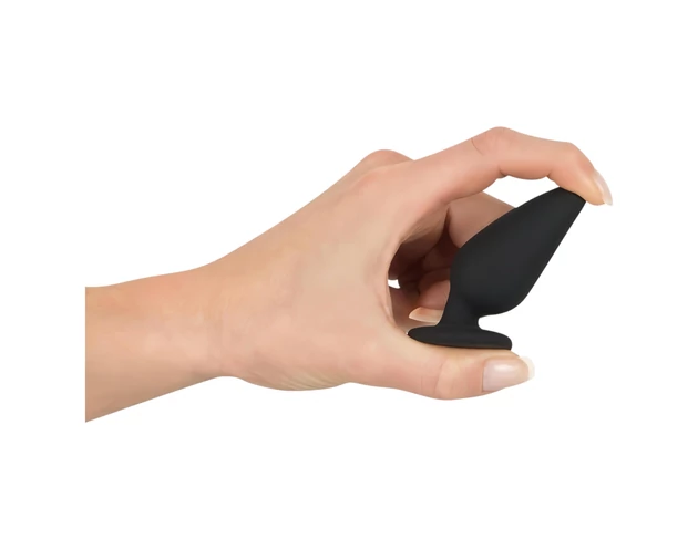 Black Velvet Heavy - 40g-os anál plug (fekete)