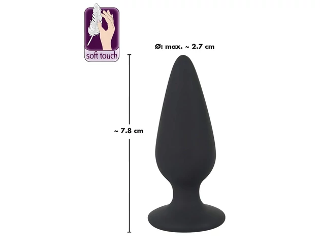 Black Velvet Heavy - 40g-os anál plug (fekete)