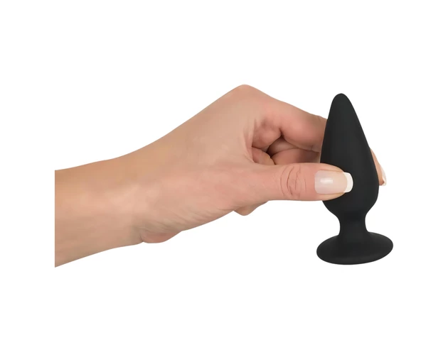 Black Velvet Heavy - 75g-os anál plug (fekete)