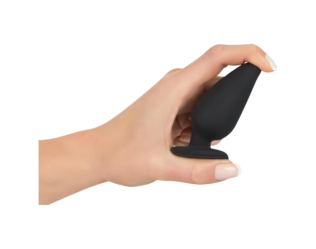 Black Velvet Heavy - 75g-os anál plug (fekete)