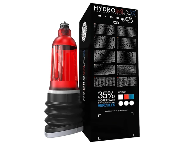 Bathmate Hydromax 7 Wide - Hydropumpa (piros)