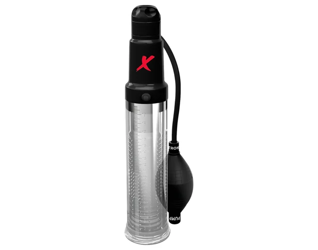 PDX Elite - 2in1 - péniszpumpa és maszturbátor egyben (átlátszó)