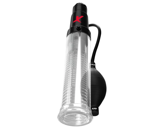 PDX Elite - 2in1 - péniszpumpa és maszturbátor egyben (átlátszó)