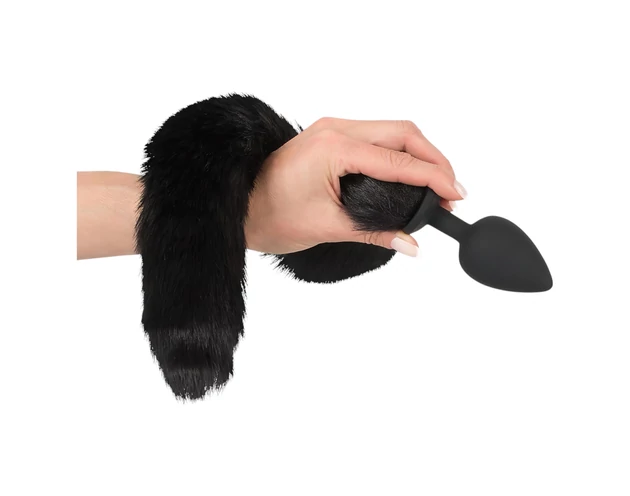 Bad Kitty - cicás anál plug szett - (fekete)