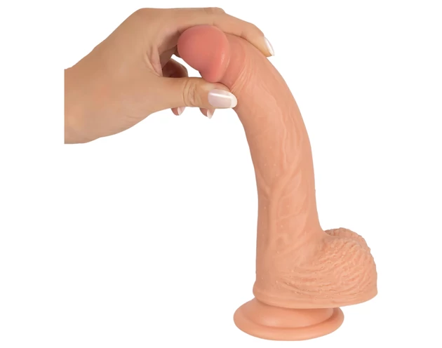 realistixxx - tapadókorongos élethű dildó (22cm) - natúr