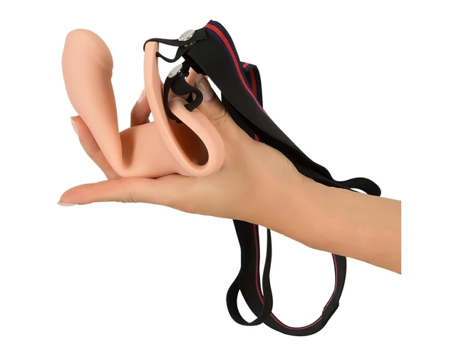 You2Toys - Strap-on M - felcsatolható, üreges dildó - natúr