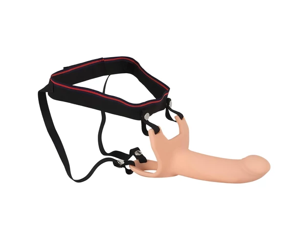 You2Toys - Strap-on - felcsatolható, üreges dildó (nagy) - natúr