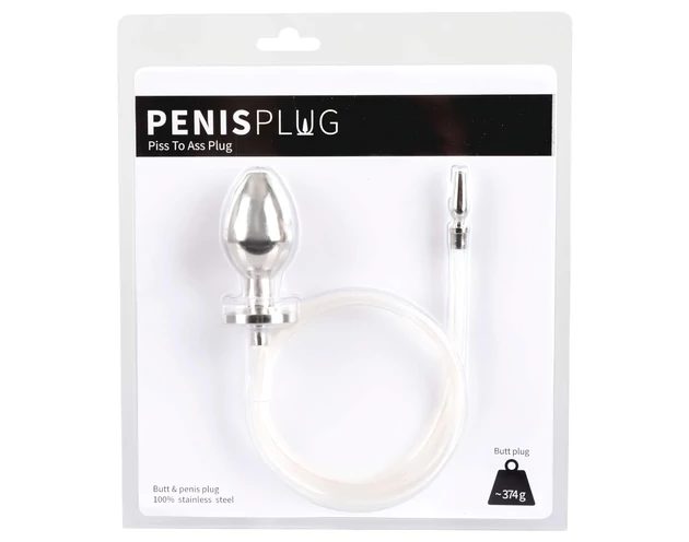 Piss to Ass Plug - üreges anál plug húgycső tágítóval