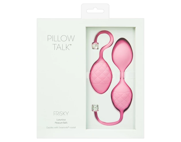 Pillow Talk Frisky - 2 részes gésagolyó szett (pink)