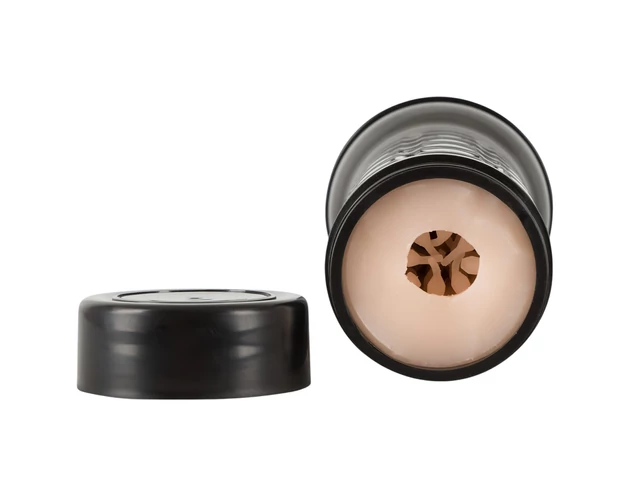 Nature Skin - extra mély, élethű punci tokban (natúr-fekete)
