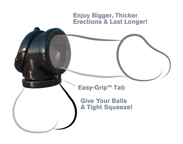 Fantasy Rock Hard - péniszgyűrű és herenyújtó-gyűrű (fekete)