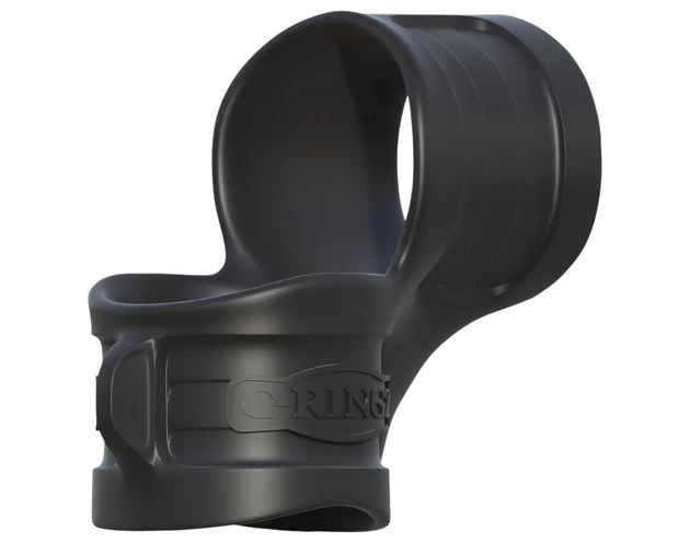 Fantasy Mr. Big - péniszgyűrű és herenyújtó-gyűrű (fekete)