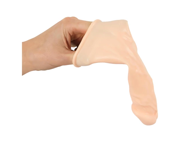 You2Toys - Silicone - hosszabbító péniszköpeny (natúr) - 19cm