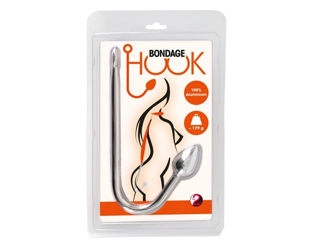You2Toys - Bondage Hook - alumínium anál horog (179g) - ezüst