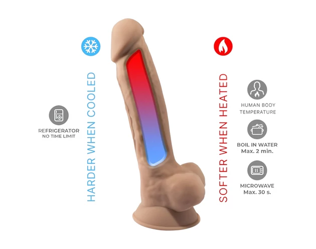 Silexd 7 - tapadókorongos dildó - 17,5cm (natúr)