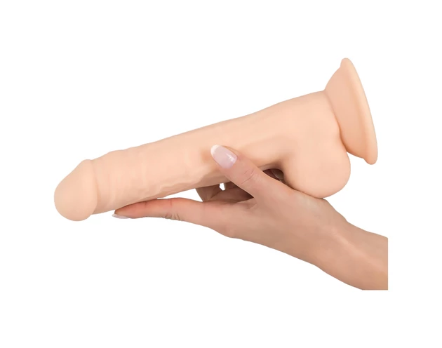Silexd 9,5 - tapadókorongos dildó - 24cm (natúr)