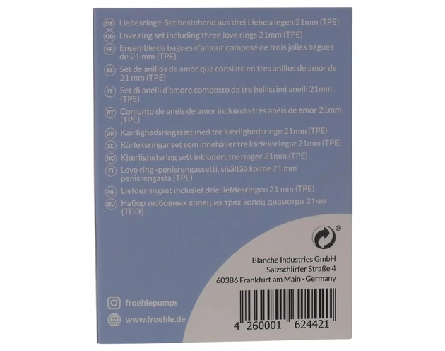 Fröhle LR002 (2,1cm) - orvosi péniszgyűrű szett (3db)