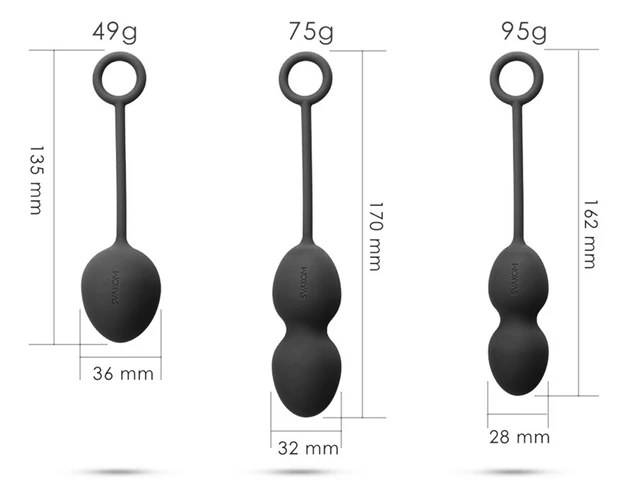 Svakom Nova - 3 részes gésagolyó szett (zöld)