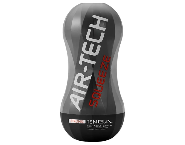 TENGA Air-Tech Squeeze Strong - szívó maszturbátor (fekete)