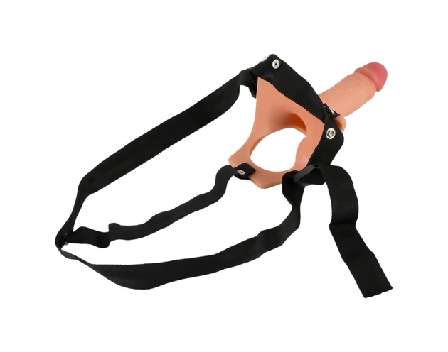 Realistixxx Strap-on - felcsatolható, üreges dildó (natúr)