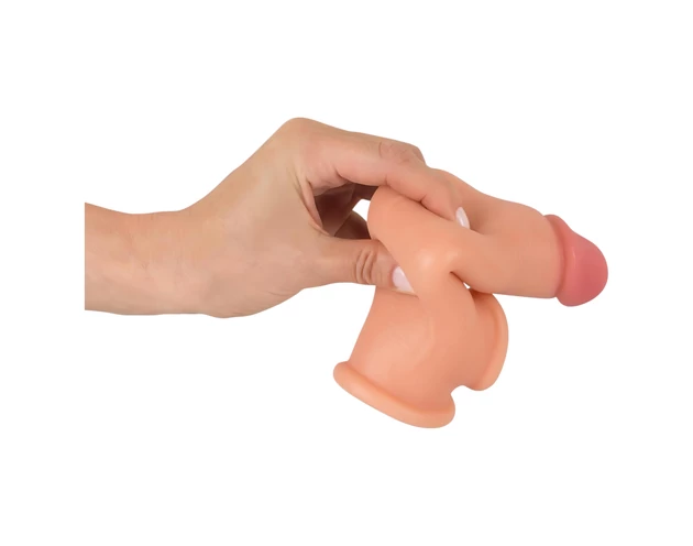 Realistixxx - heregyűrűs hosszabbító péniszköpeny - 19cm (natúr)