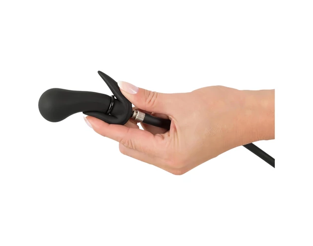 You2Toys - golyós, pumpálható anál plug (fekete)