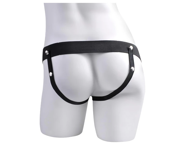 Fetish Strap-On 9 - felcsatolható, üreges, spriccelő dildó (natúr)