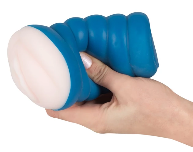 Nature Skin Soft - élethű műpunci maszturbátor (natúr-kék)