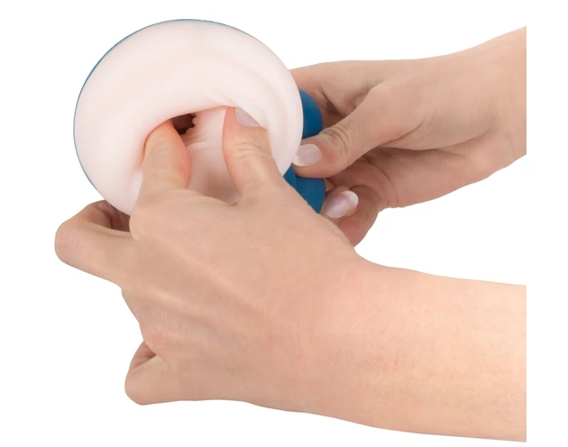 Nature Skin Soft - élethű műpunci maszturbátor (natúr-kék)