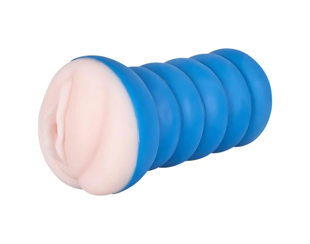 Nature Skin Soft - élethű műpunci maszturbátor (natúr-kék)