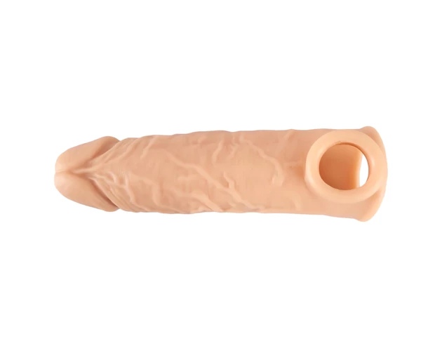Realistixxx - heregyűrűs péniszköpeny - 16cm (natúr)
