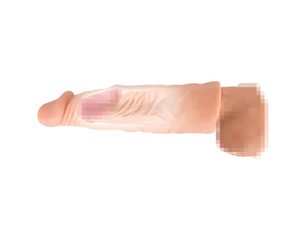 Nature Skin - hosszabbító, vastagító péniszköpeny (19,5cm)